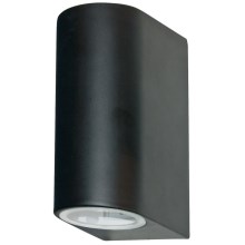 Searchlight - Уличный настенный светильник LEDO 2xGU10/6W/230V IP44 черный