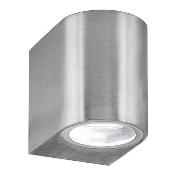 Searchlight - Вуличний світлодіодний настінний світильник LEDO 1xGU10/3W/230V IP44 срібний