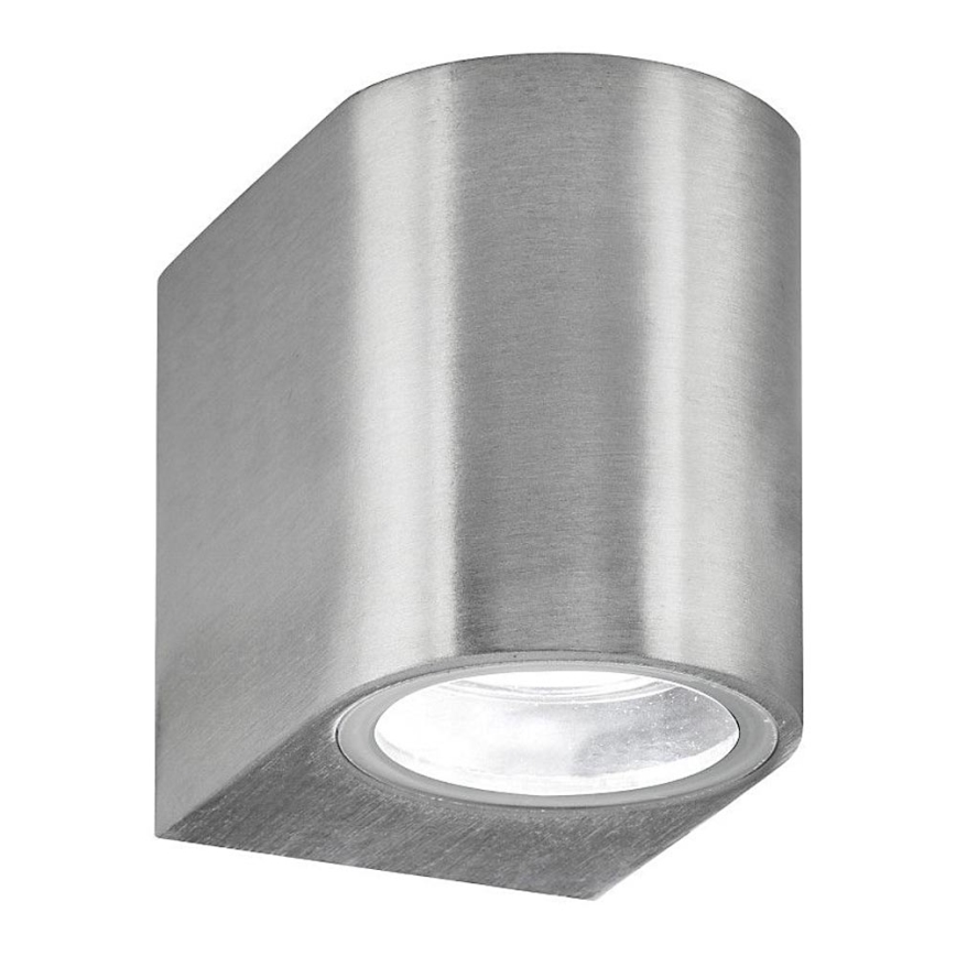 Searchlight - Вуличний світлодіодний настінний світильник LEDO 1xGU10/3W/230V IP44 срібний