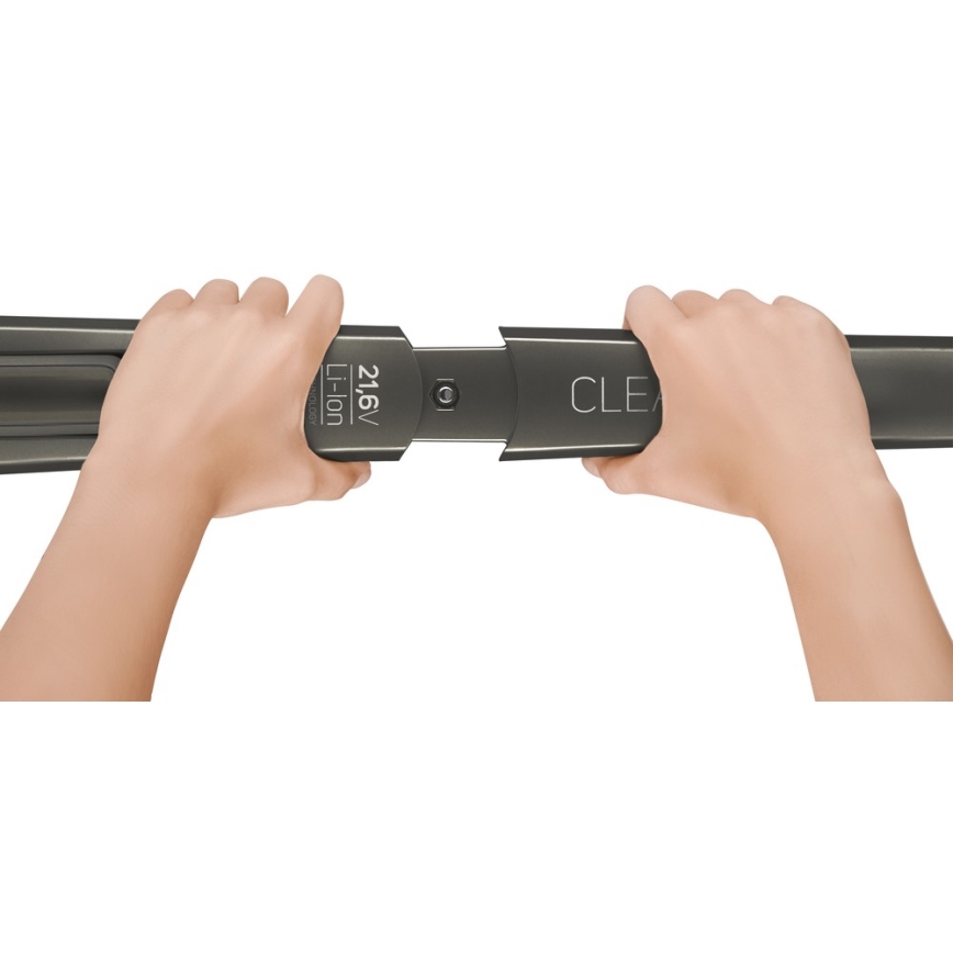 Sencor - Аккумуляторный пылесос с электрической вращающейся щеткой 2в1 110W/21,6V 2000 mAh серый