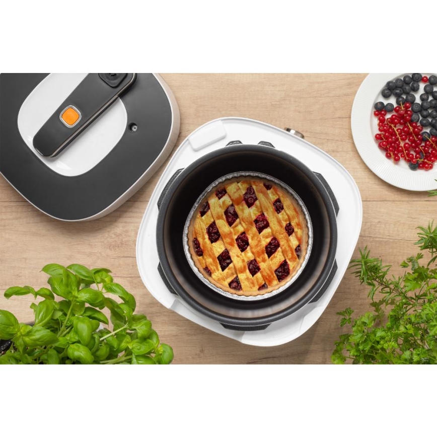 Sencor - Багатофункціональна електрична скороварка 5,5 л 1000W/230V білий/чорний