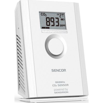 Sencor - Беспроводной датчик углекислого газа 5В/3xAA 2000 мАч