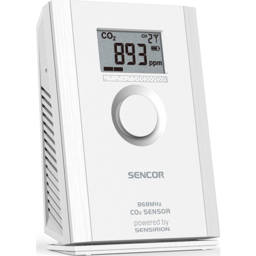 Sencor - Беспроводной датчик углекислого газа 5В/3xAA 2000 мАч