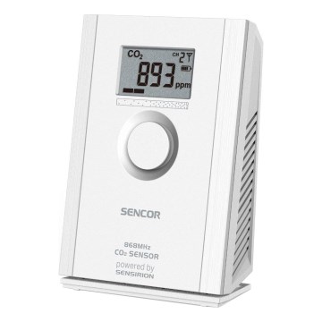 Sencor - Беспроводной датчик углекислого газа 5В/3xAA 2000 мАч