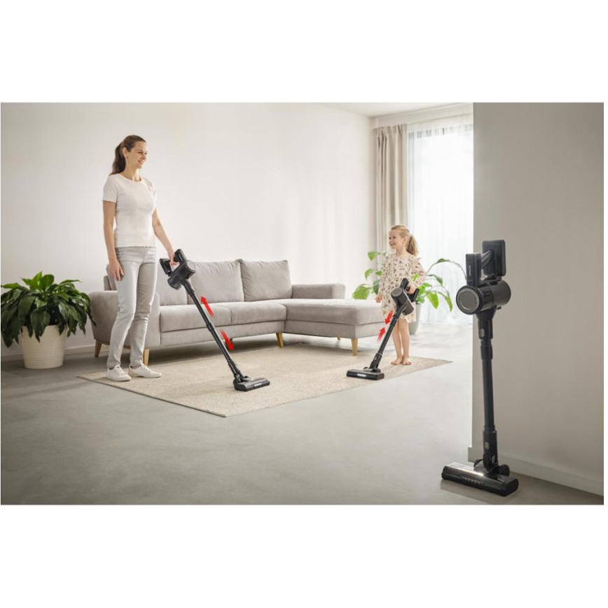 Sencor - беспроводной вертикальный пылесос 2 в 1, 200 Вт/2600 мА·ч, черный