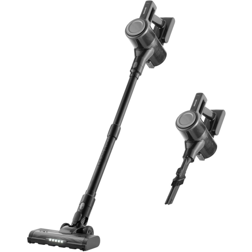 Sencor - беспроводной вертикальный пылесос 2 в 1, 200 Вт/2600 мА·ч, черный