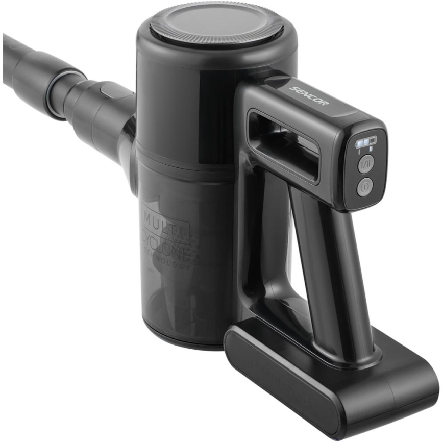 Sencor - беспроводной вертикальный пылесос 2 в 1, 200 Вт/2600 мА·ч, черный