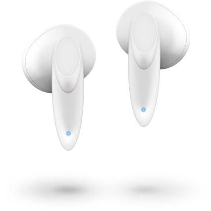 Sencor - Беспроводные наушники 230 mAh + 2x 25 mAh IPX4 белый