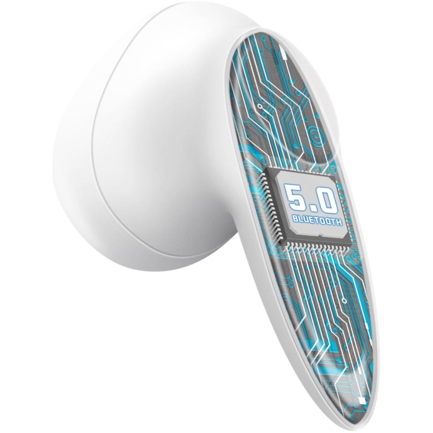 Sencor - Бездротові навушники 230 mAh + 2x 25 mAh IPX4 білий