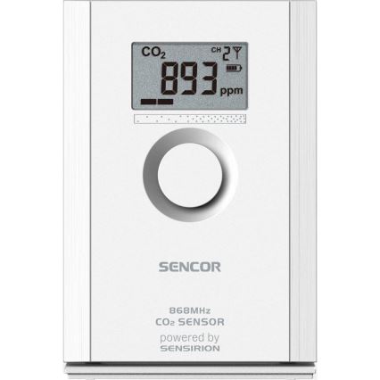Sencor - Бездротовий датчик вуглекислого газу 5В/3xAA 2000 мАг