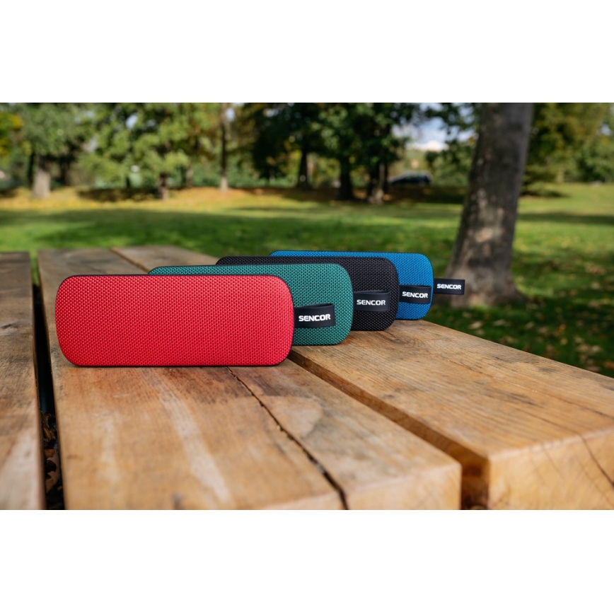 Sencor - Бездротовий динамік 10W 2000 mAh IPX7 червоний