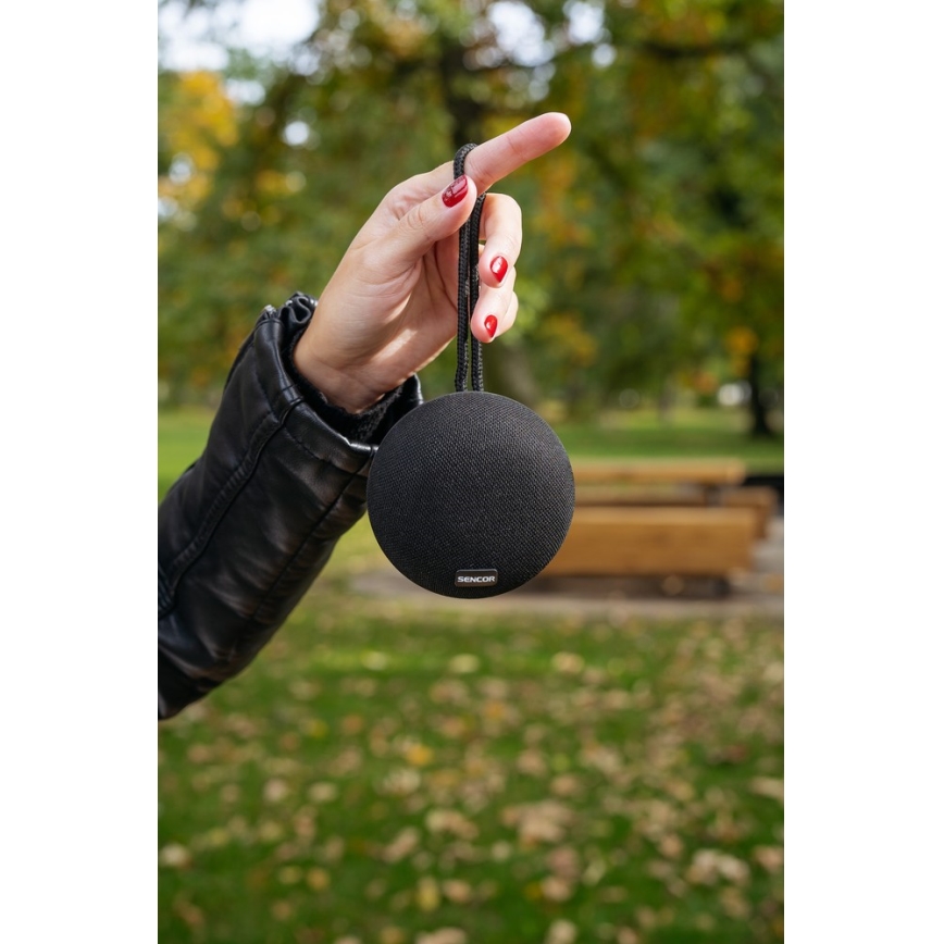 Sencor - Бездротовий динамік 3W 800 mAh IPX4 чорний