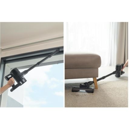 Sencor - Бездротовий вертикальний пилосос 2 в 1 200 Вт/2600 мА·год чорний