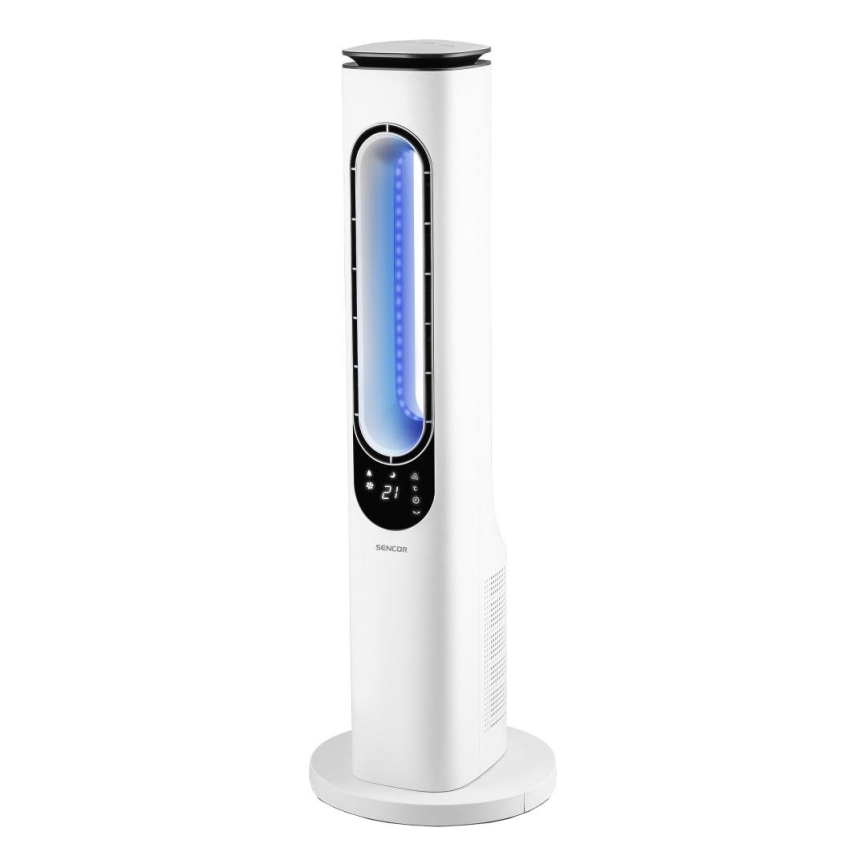 Sencor - Bladeless tower вентилятор 50W/230V белая + дистанционное управление