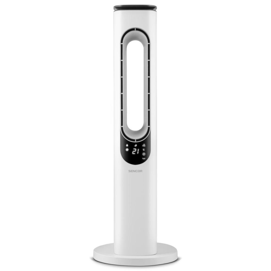 Sencor - Bladeless tower вентилятор 50W/230V белая + дистанционное управление