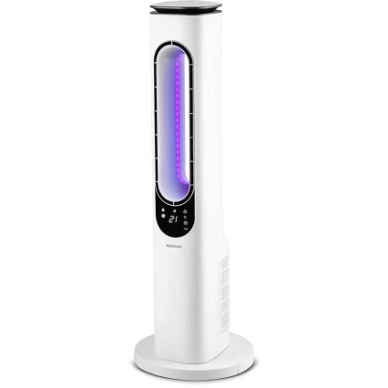 Sencor - Bladeless tower вентилятор 50W/230V белая + дистанционное управление
