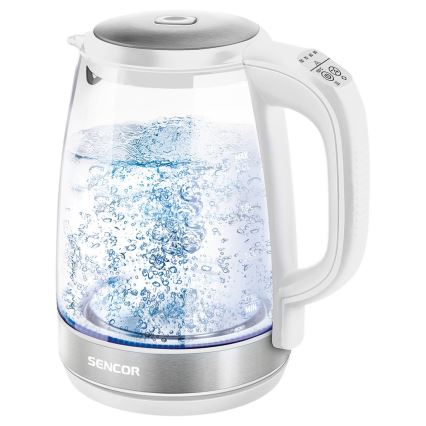 Sencor - Чайник с регулятором температуры 2 л. 2200W/230V белый