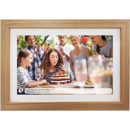 Sencor - цифрова фоторамка 10,1 з динаміком 230 В Wi-Fi дуб