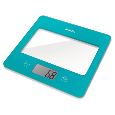 Sencor - Цифровые кухонные весы 1xCR2032 бирюзовый