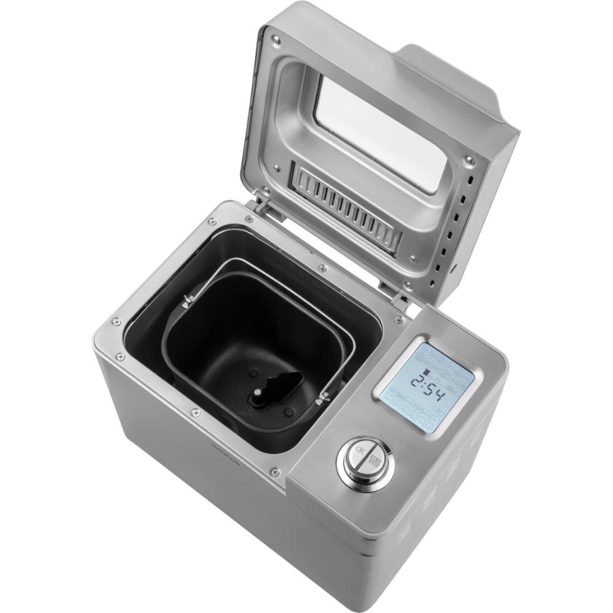 Sencor - Домашня хлібопічка 550 Вт/230 В матовий хром