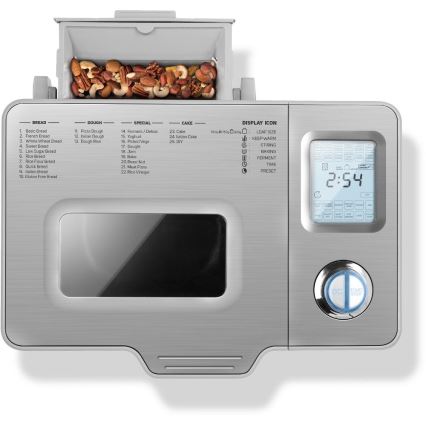 Sencor - Домашняя хлебопечка 550W/230V матовый хром