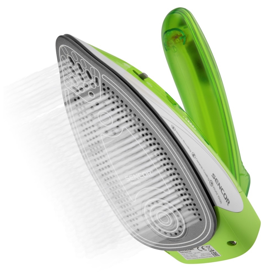 Sencor - Дорожный паровой утюг 1100W/115V/230V зеленый