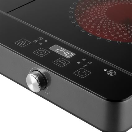 Sencor - Двухзонная индукционная варочная поверхность с LCD-дисплеем 3400W/230V