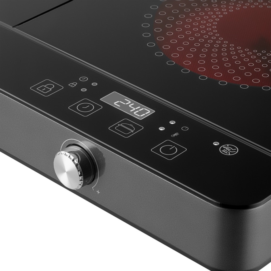 Sencor - Двухзонная индукционная варочная поверхность с LCD-дисплеем 3400W/230V