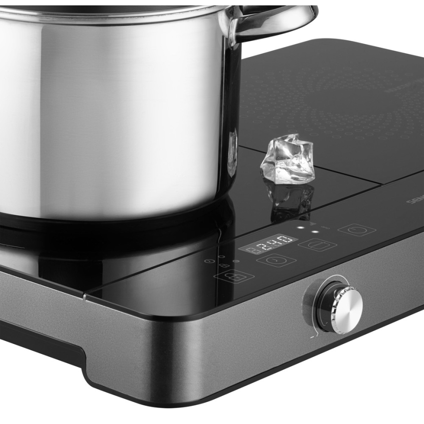 Sencor - Двухзонная индукционная варочная поверхность с LCD-дисплеем 3400W/230V