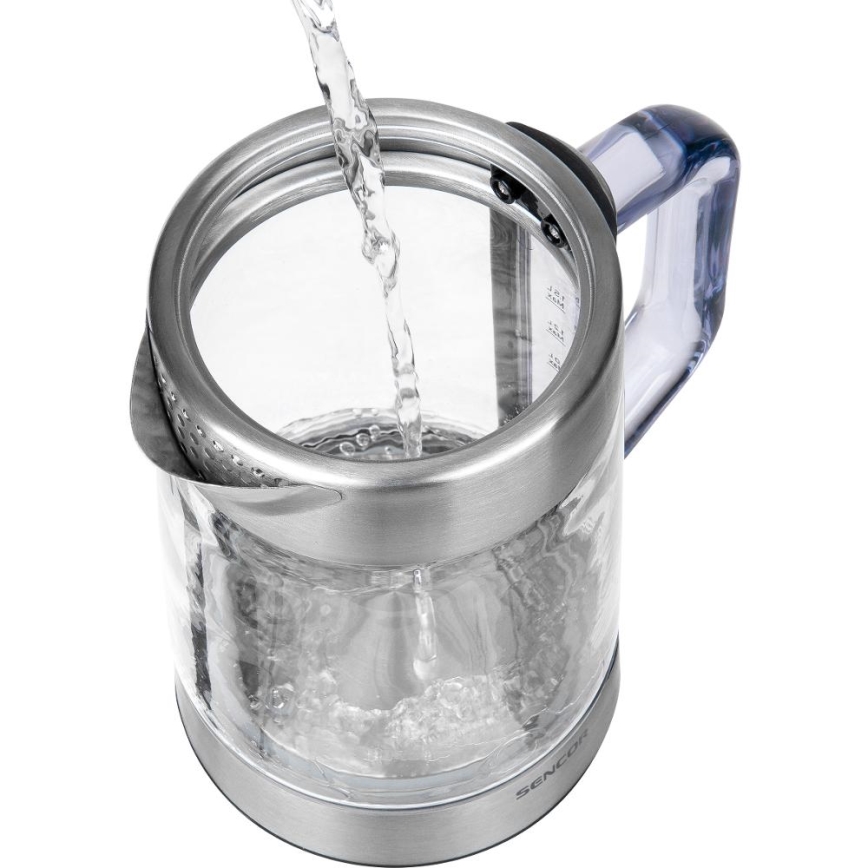 Sencor - Электрический чайник с терморегуляцией, 1,5 л, 1500 Вт/230 В, корпус из нержавеющей стали