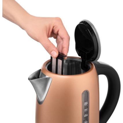 Sencor - Электрический чайник с терморегуляцией 1,7 л 2150 Вт/230 В медный