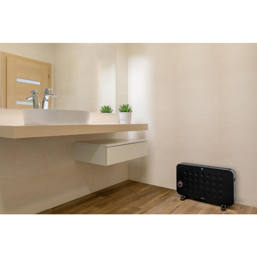 Sencor - Электрический конвектор 750/1250/2000W/230V термостат IP24 черный