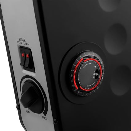 Sencor - Электрический конвектор 750/1250/2000W/230V термостат IP24 черный