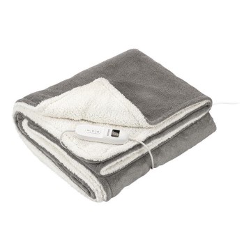Sencor - Электрическое одеяло с подогревом 160W/230V 180x130 cm серое