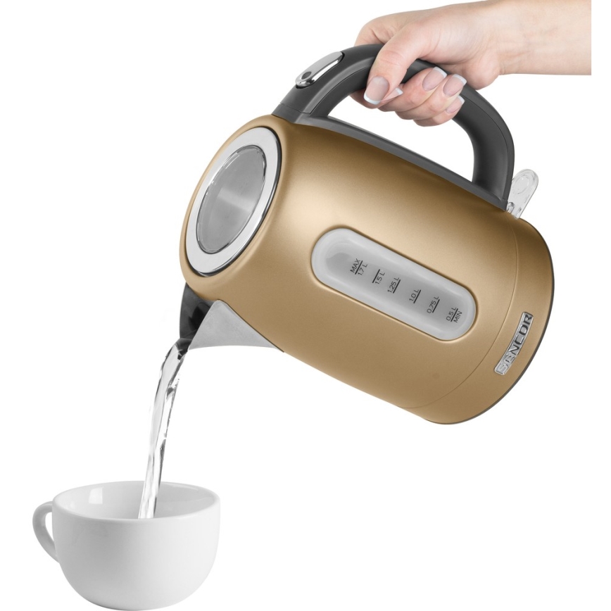 Sencor - Електричний чайник 1,7 л 2150W/230V золотий