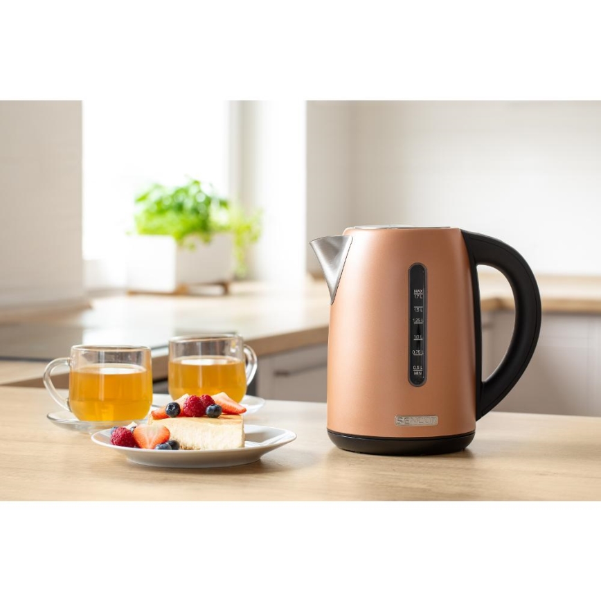 Sencor - Електричний чайник з терморегуляцією 1,7 л 2150 Вт/230 В мідний