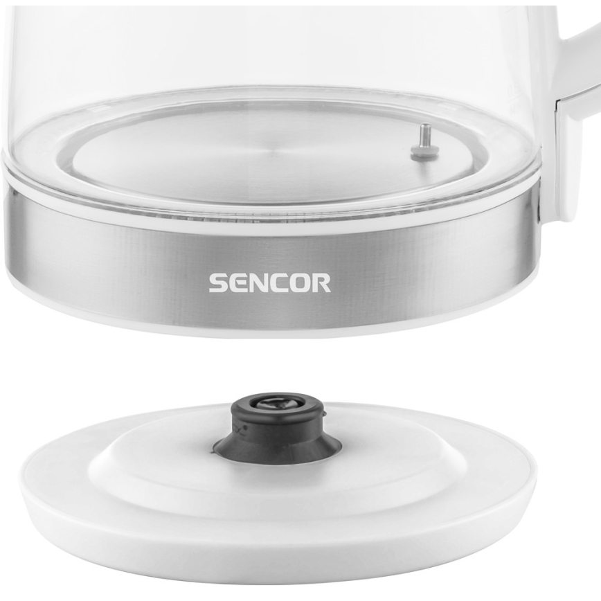 Sencor - Електричний чайник з терморегуляцією 2 л 2200W/230V білий