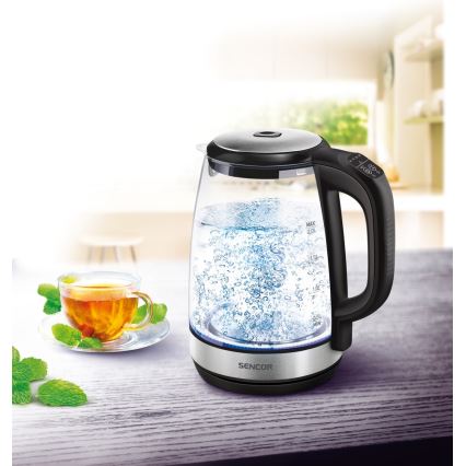Sencor - Електричний чайник з терморегуляцією 2 л 2200W/230V