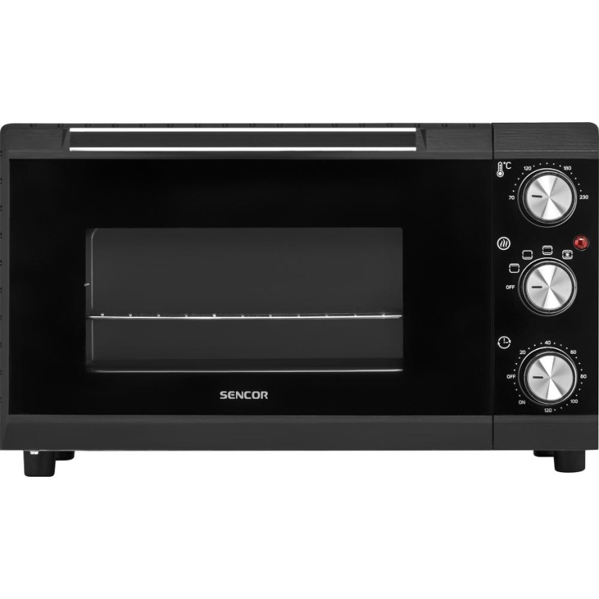 Sencor - Електрична духовка 20 л 1650W/230V чорний