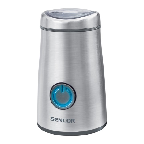Sencor - Електрична кавомолка для зернової кави 50 г 150W/230V нержавіюча сталь