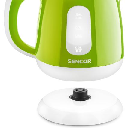 Sencor - Електрочайник 1 л 1100W/230V зелений