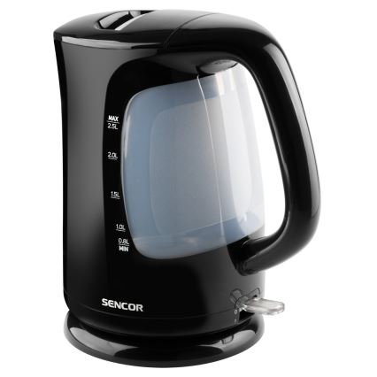 Sencor - Електрочайник 2,5 л 2200W/230V чорний