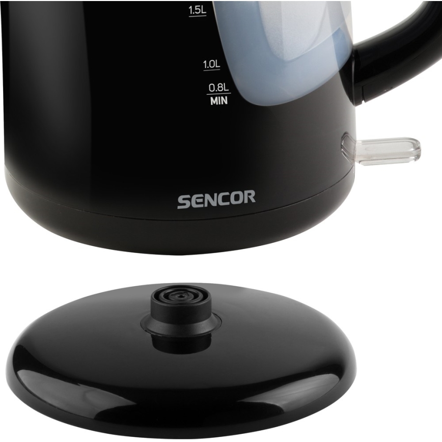 Sencor - Електрочайник 2,5 л 2200W/230V чорний