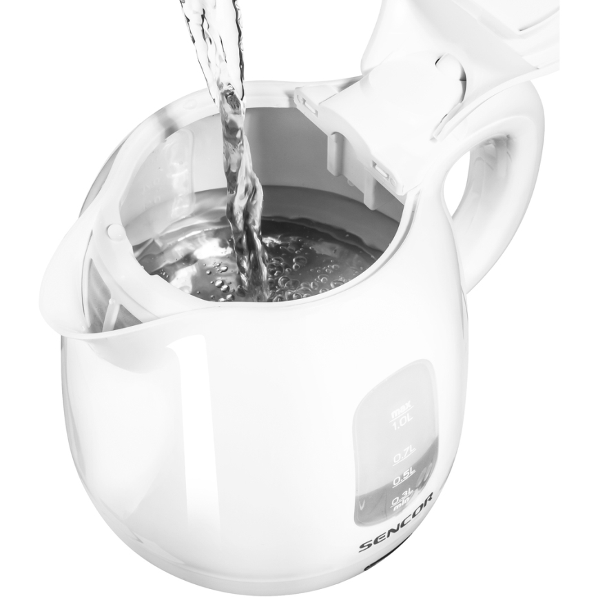 Sencor - Електрочайник 1 л 1100W/230V білий