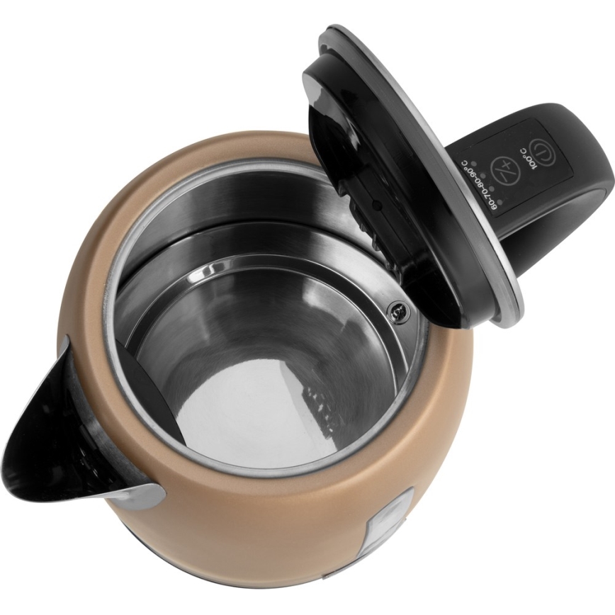 Sencor - Электрочайник с терморегуляцией 1,7 л 2150W/230V коричневый