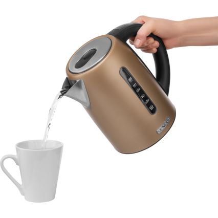 Sencor - Електрочайник з терморегуляцією 1,7 л 2150W/230V коричневий