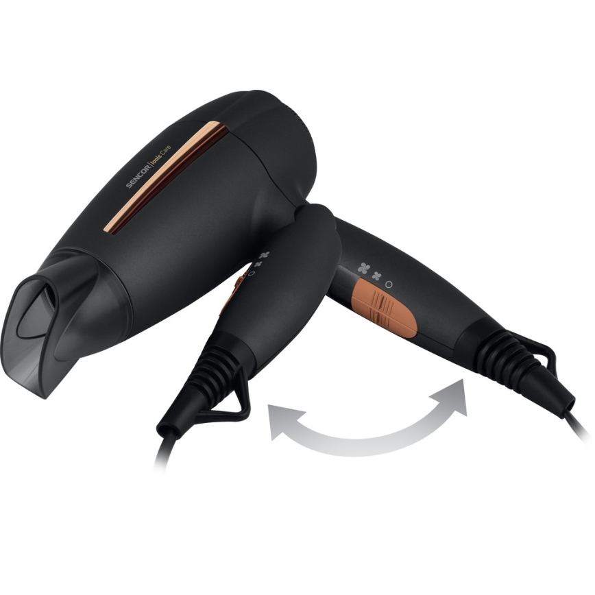 Sencor - Фен 2000W/230V черный/золотистый