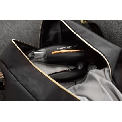 Sencor - Фен 2000W/230V чорний/золотий