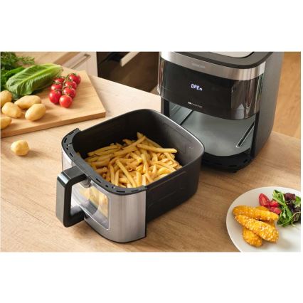 Sencor - Аерофритюрниця 9 л 1700 Вт/230 В чорна/матовий хром