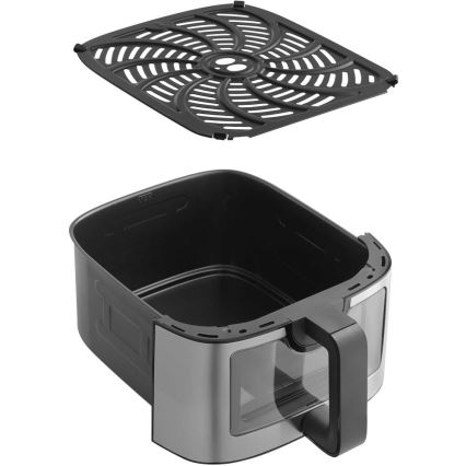 Sencor - Аерофритюрниця 9 л 1700 Вт/230 В чорна/матовий хром